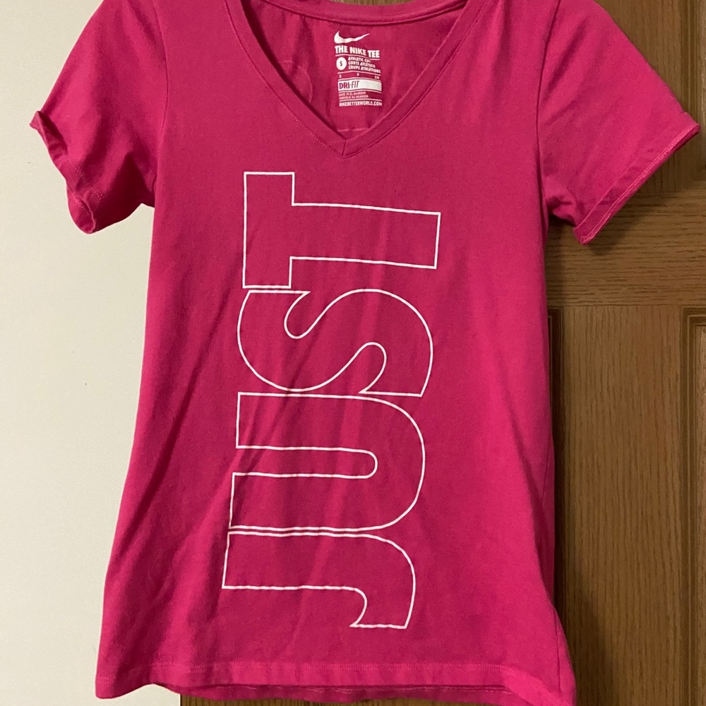 Pink Nike Just do it shirt